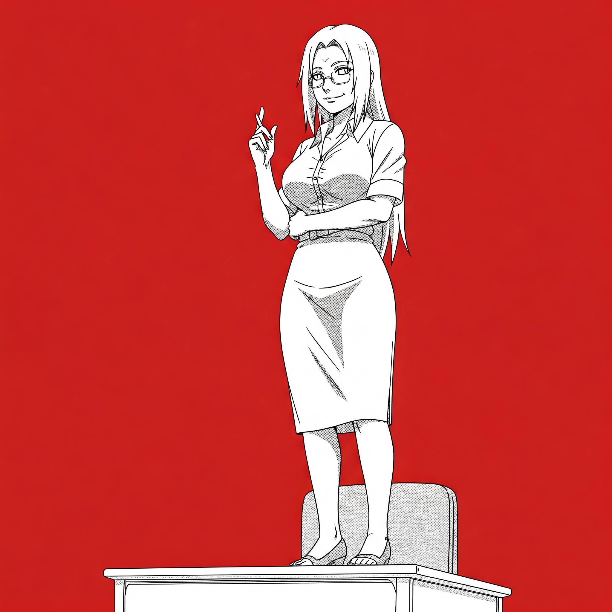 Tsunade with Jiraiya